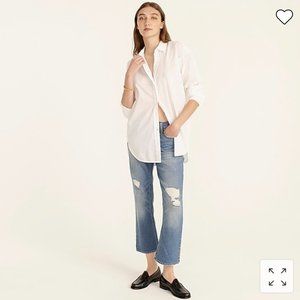 NWT J. Crew 9" demi-boot crop jean in Christy wash 27P